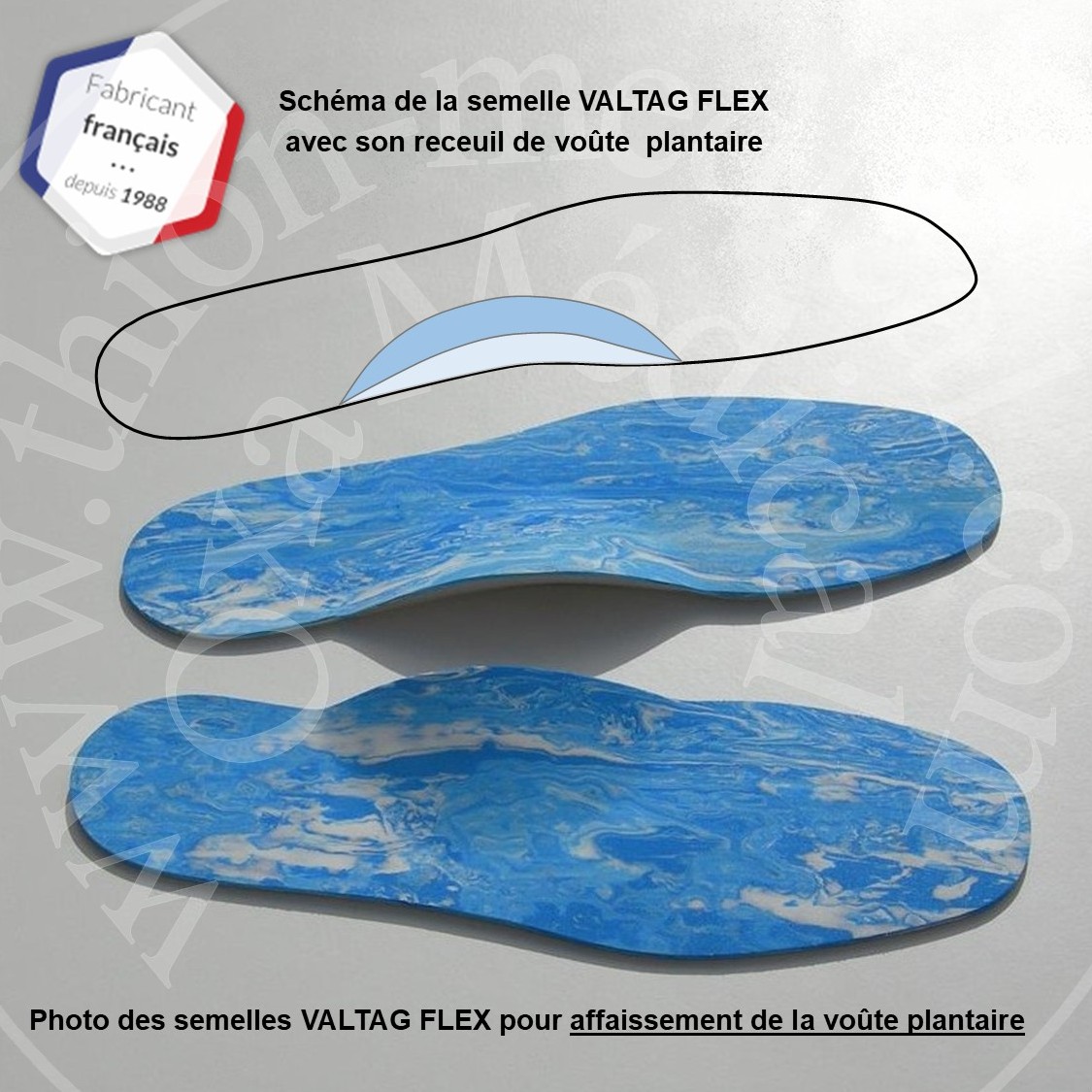 Photo des semelles VALTAG FLEX